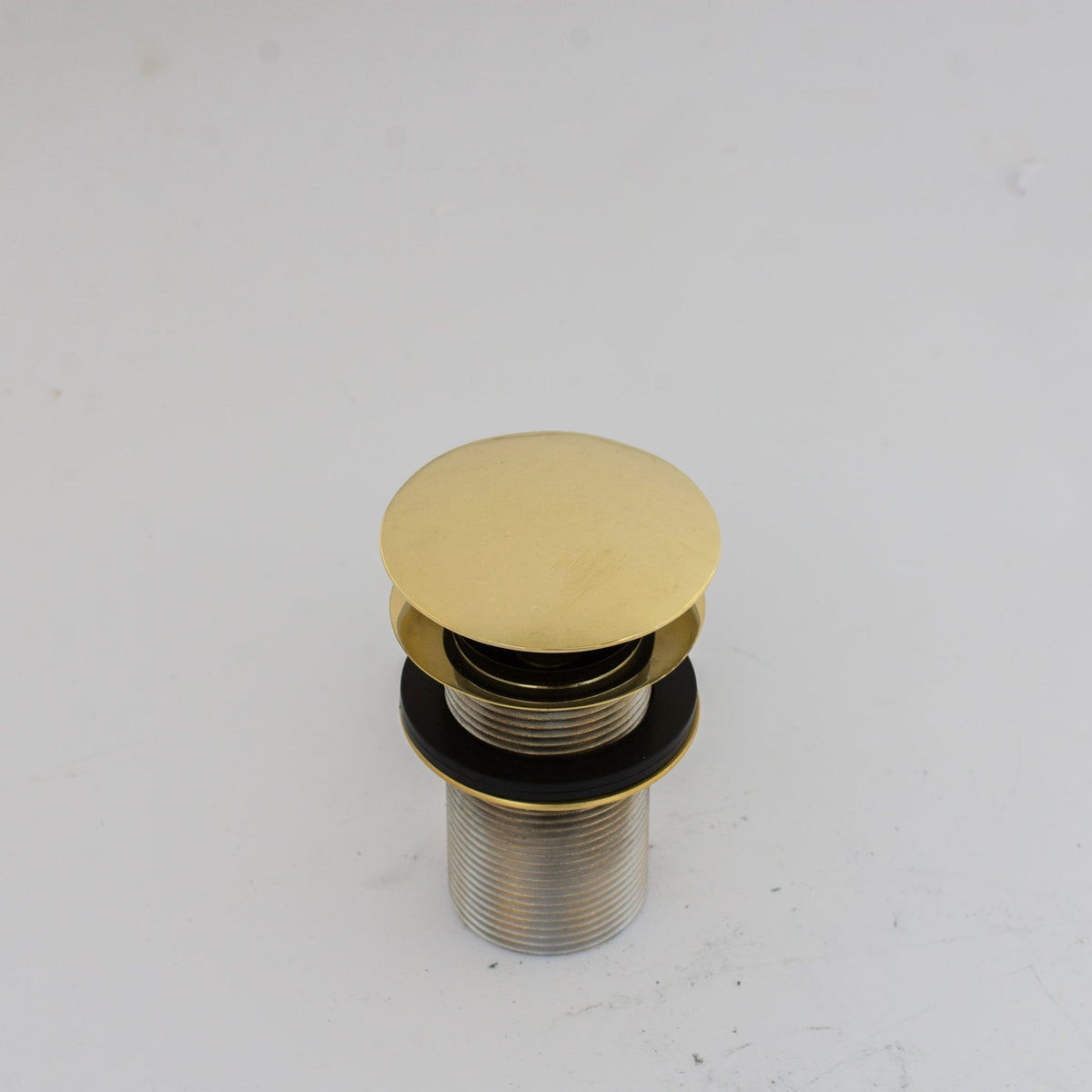 Solid Brass Drain, Push Up Button - BRASSDORIA