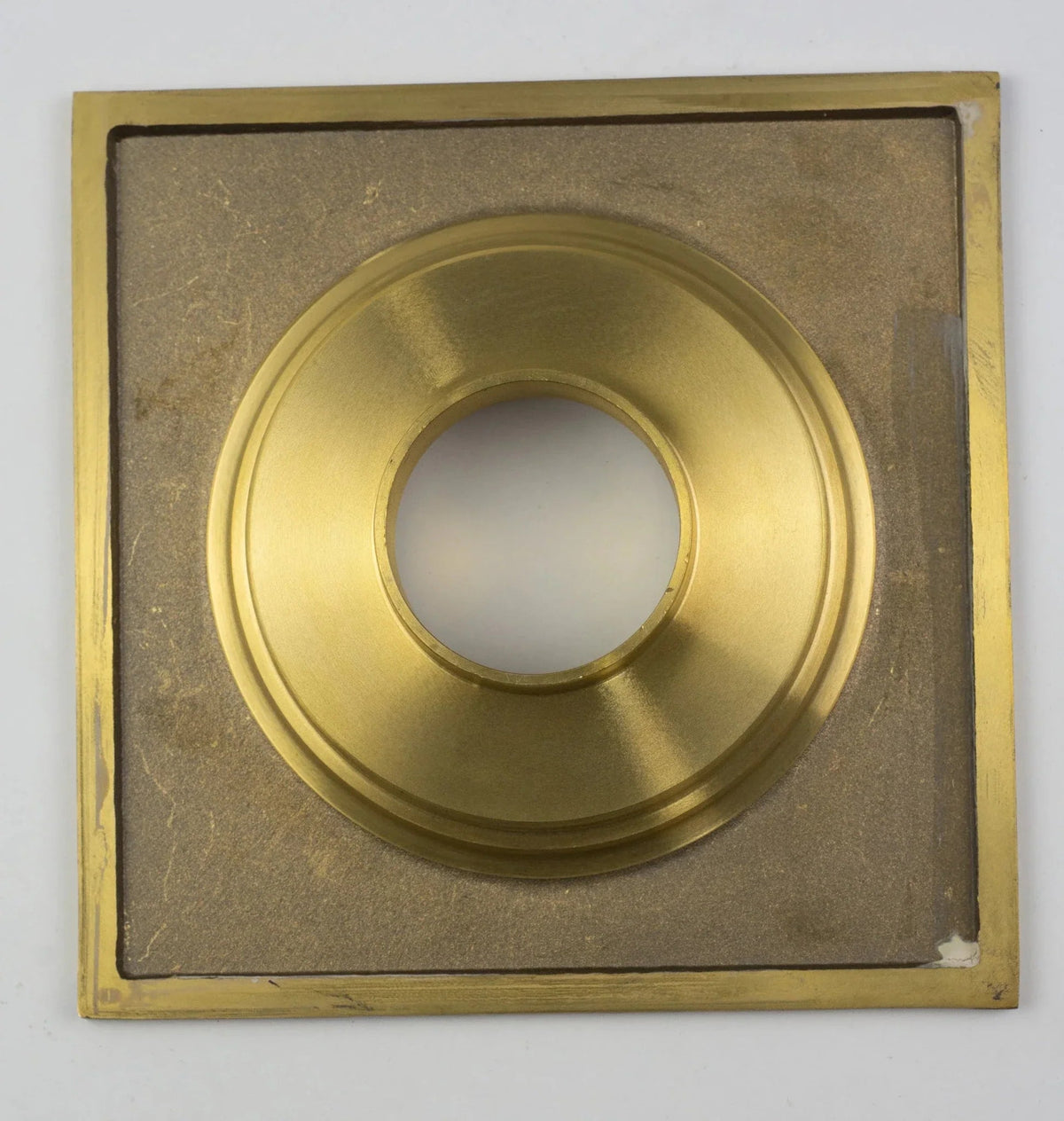 Solid Brass Floor Drain, Unlacquered Square Shower Drain - BRASSDORIA