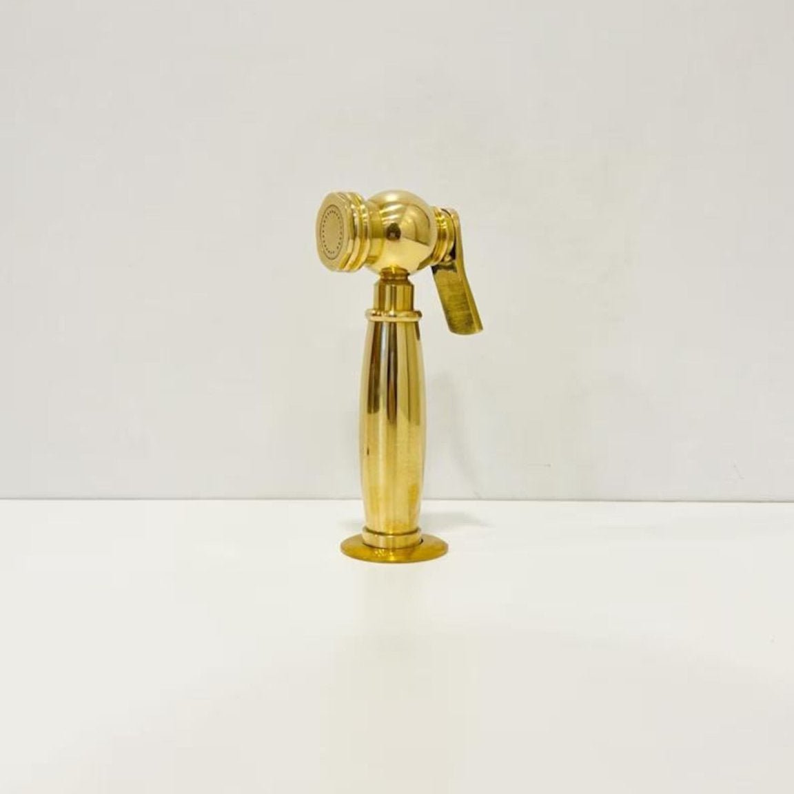 Solid Brass Kitchen Hand Sprayer - Classic Side Sprayer - BRASSDORIA