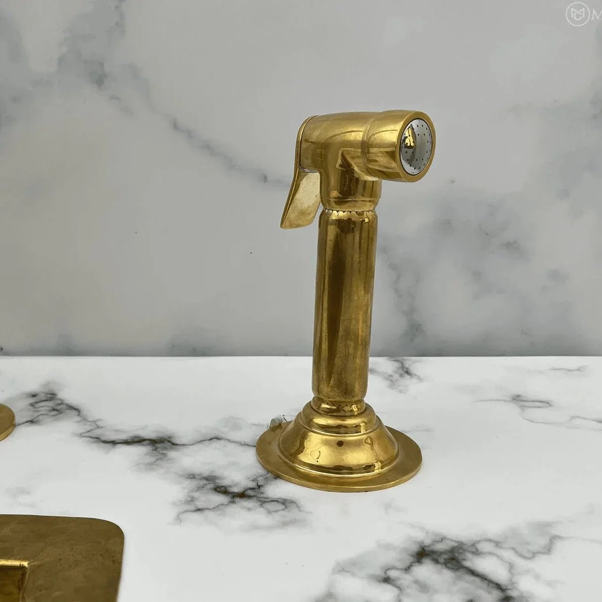 Solid Brass Kitchen Hand Sprayer, Side Sprayer - BRASSDORIA