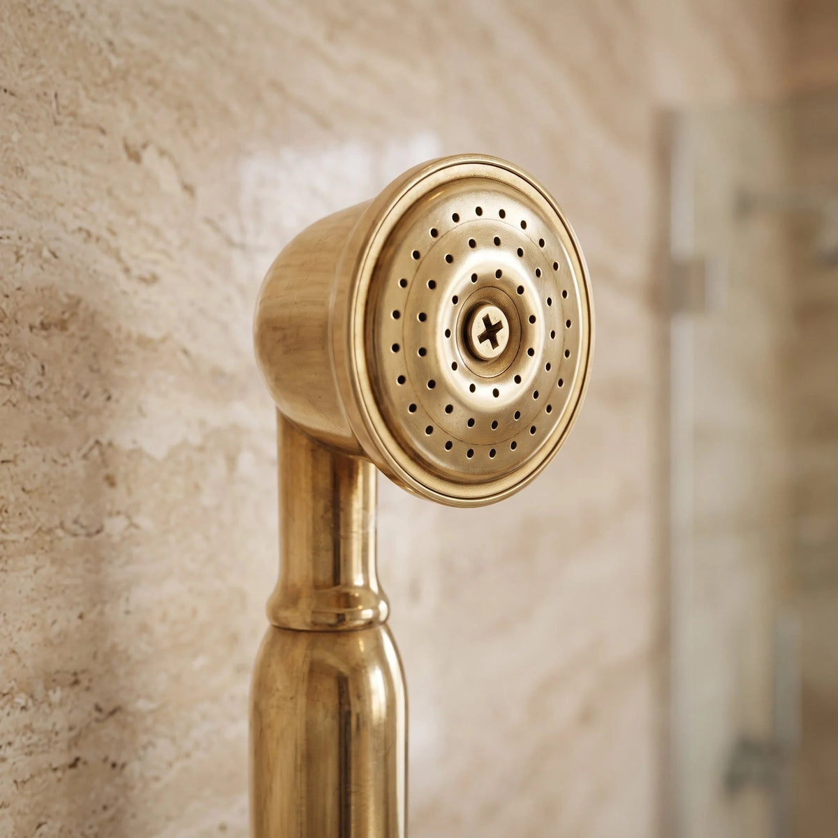 Solid Brass Rainfall Shower System with Handheld - BRASSDORIA