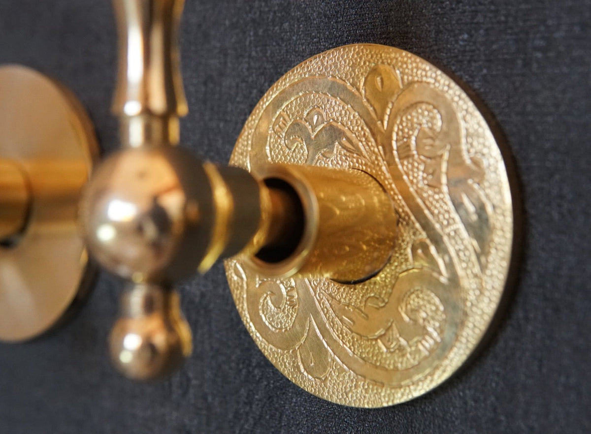 Solid Brass Rainfall Shower, Unlacquered Brass Shower Set - BRASSDORIA
