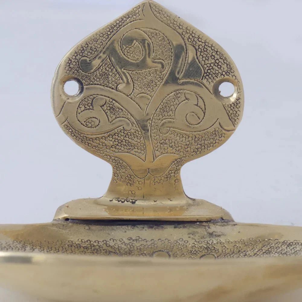 Solid Brass Soap Holder, Handcrafted Wall Soap Dish - BRASSDORIA