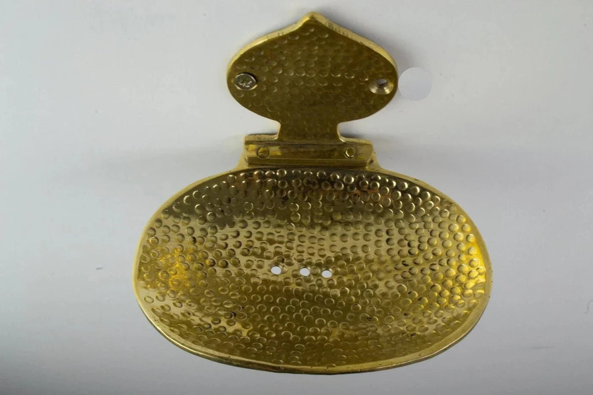 Solid Brass Soap Holder, Handcrafted Wall Soap Dish - BRASSDORIA