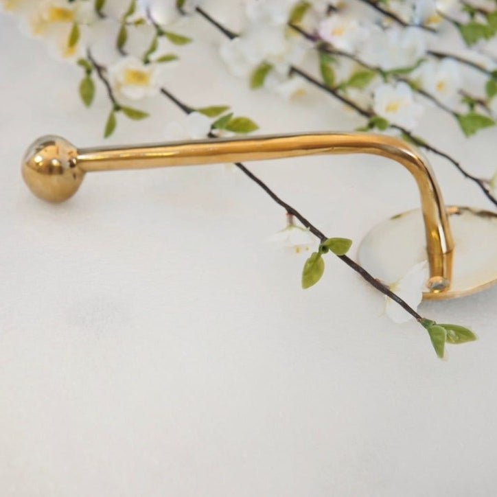 Solid Brass Toilet Paper Holder - BRASSDORIA