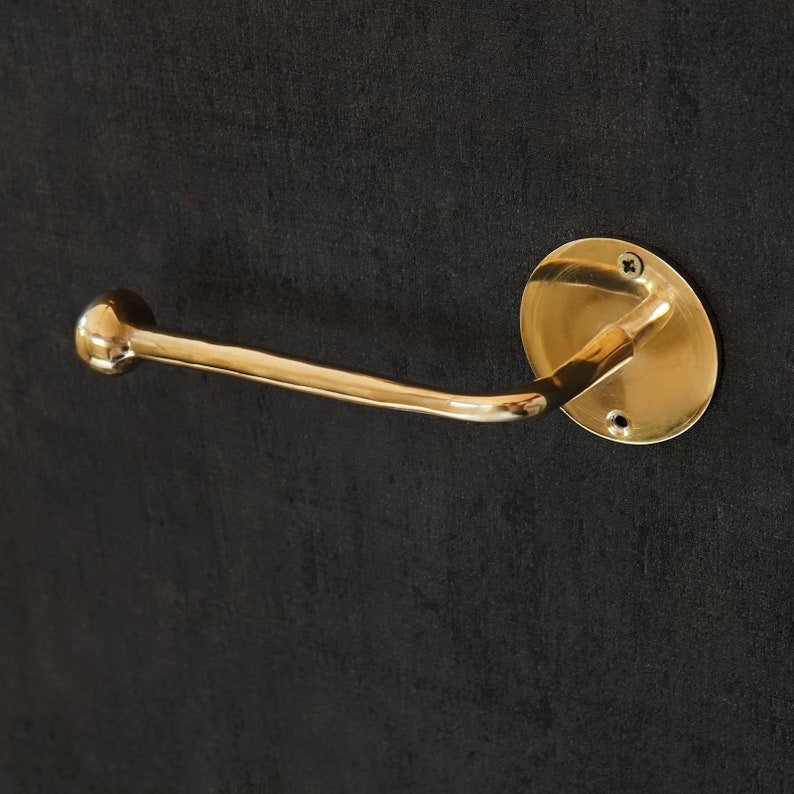 Solid Brass Toilet Paper Holder - BRASSDORIA