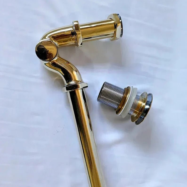 Solid Unlacquered Brass S-trap , Brass Water Trap - BRASSDORIA