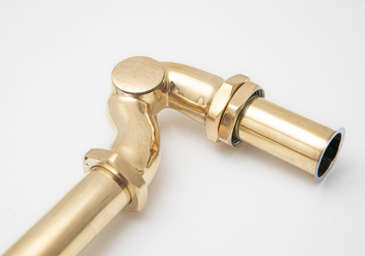 Solid Unlacquered Brass S-trap , Brass Water Trap - BRASSDORIA