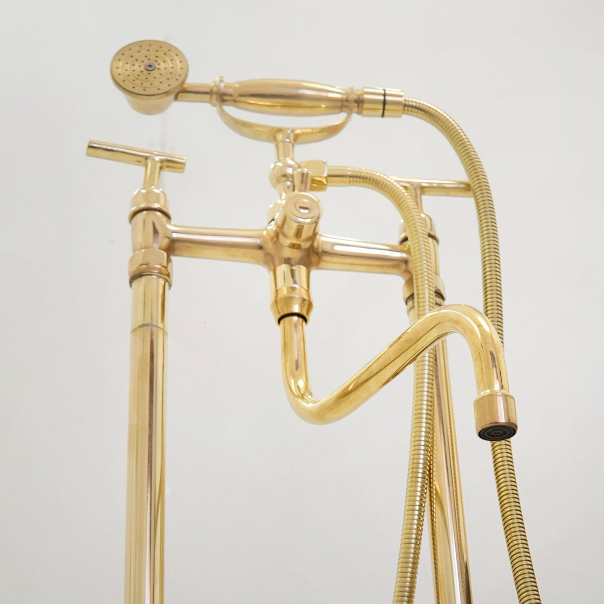 The Classic English Style Telephone Tub Filler, Brass Freestanding Filler - BRASSDORIA