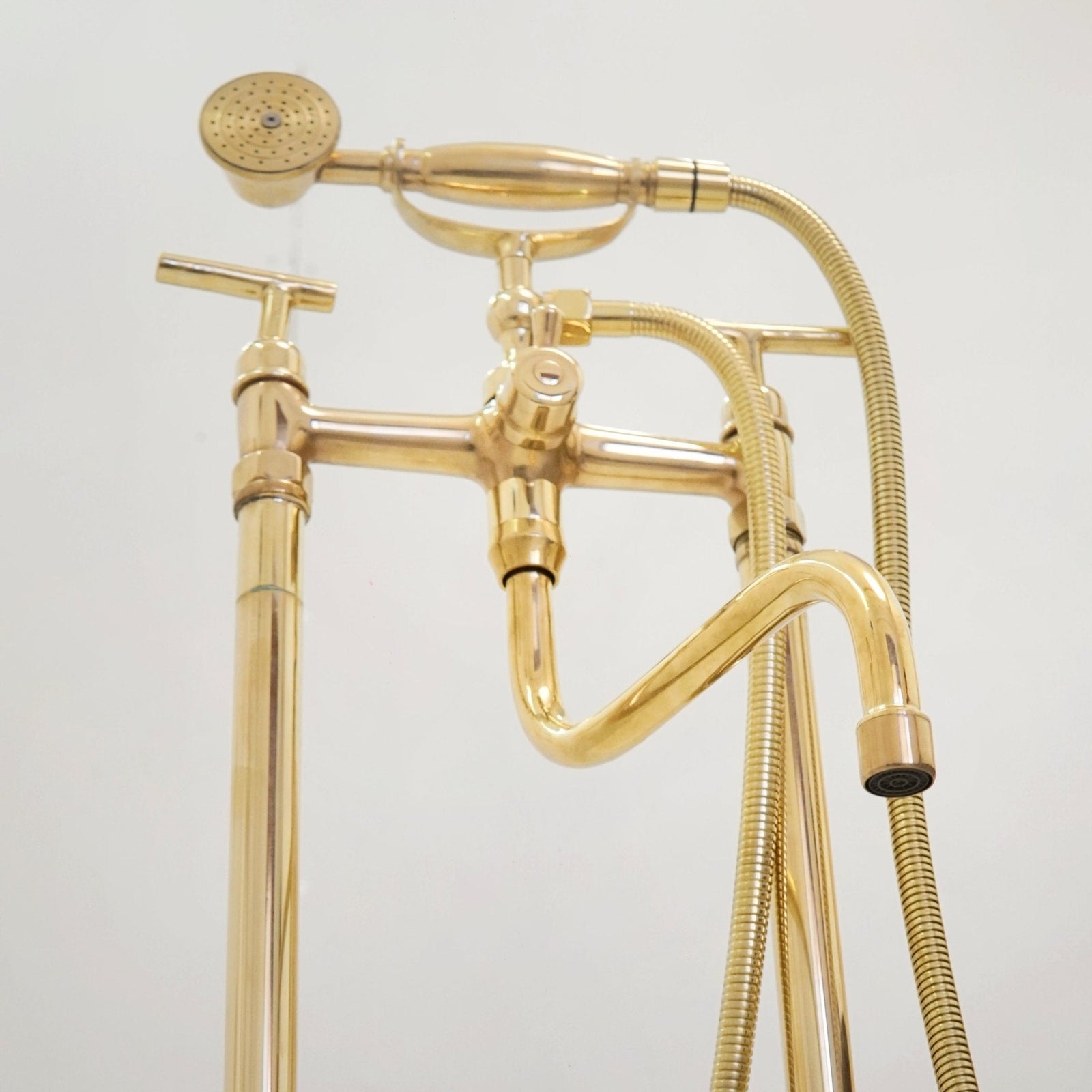 The Classic English Style Telephone Tub Filler, Brass Freestanding Filler - BRASSDORIA