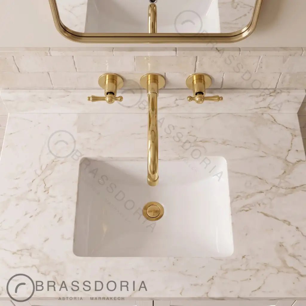 Tub Filler Faucet - Wall Mount Tub Filler - BRASSDORIA
