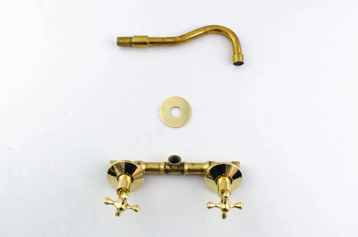 Tub Filler Faucet - Wall Mount Tub Filler - BRASSDORIA