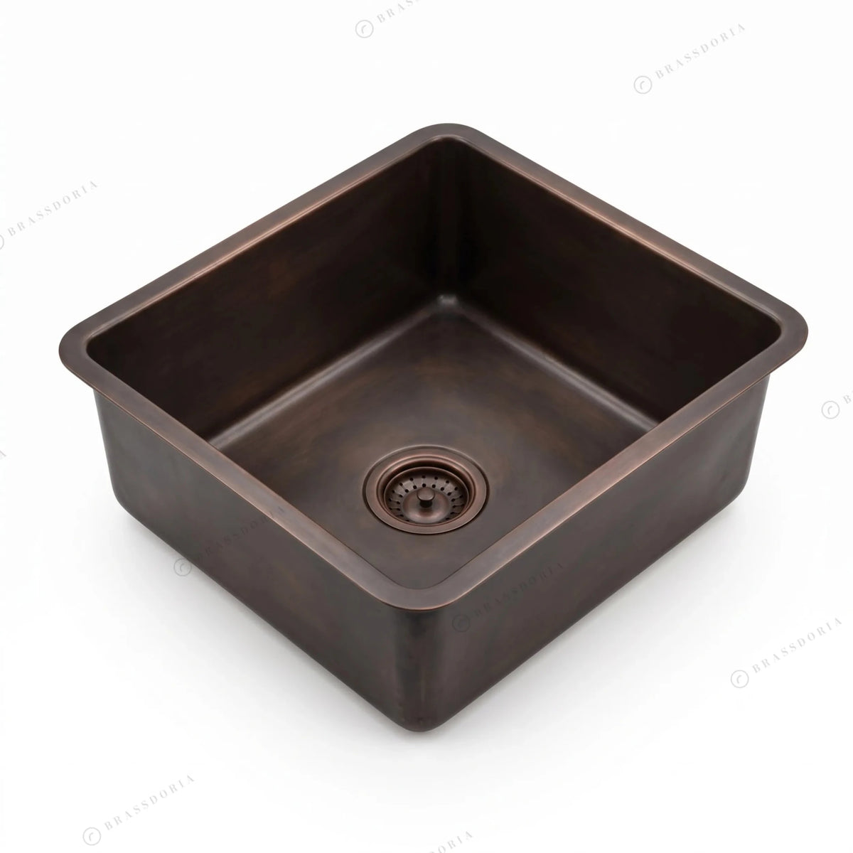 Undermount Aged Copper Kitchen Bar Sink – Various Sizes - BRASSDORIA
