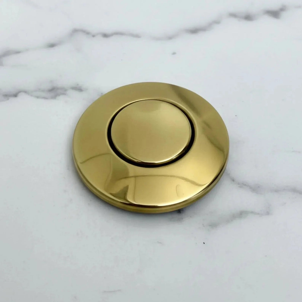 Unlacquered Brass Air Switch Kit for Garbage Disposal - BRASSDORIA