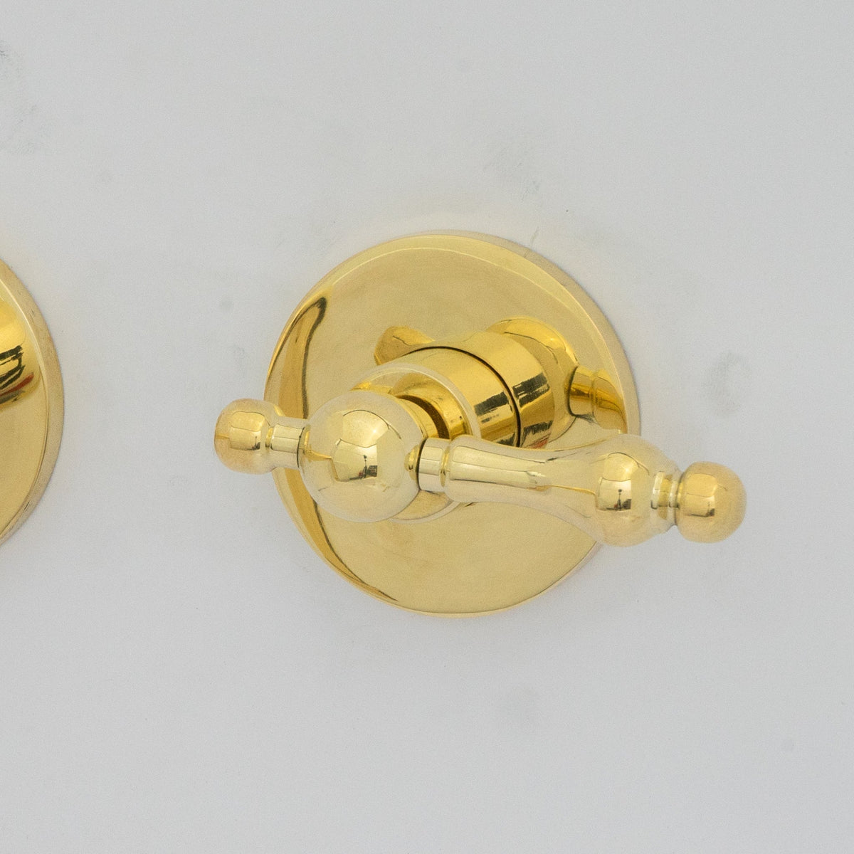 Unlacquered Brass Bathroom Faucet - Antique Brass Wall Mount Faucet - BRASSDORIA