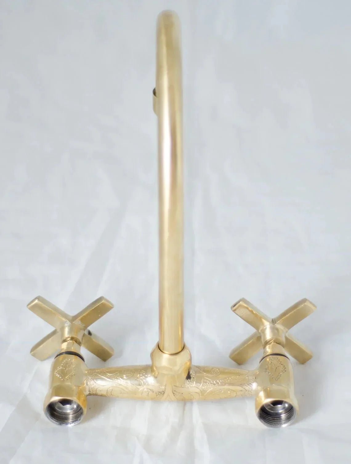 Unlacquered Brass Bathroom Faucet - Bathroom Sink Faucet - BRASSDORIA