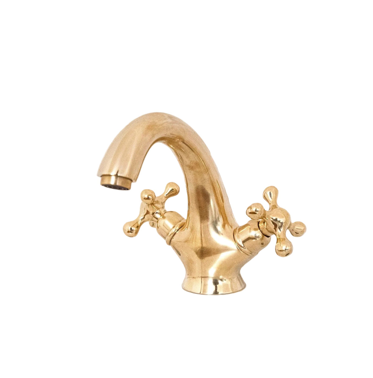 Unlacquered Brass Bathroom Vanity Faucet - BRASSDORIA