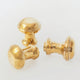 Unlacquered Brass Cabinet Knobs, Antique Brass Round Knob, Vintage Knobs - BRASSDORIA