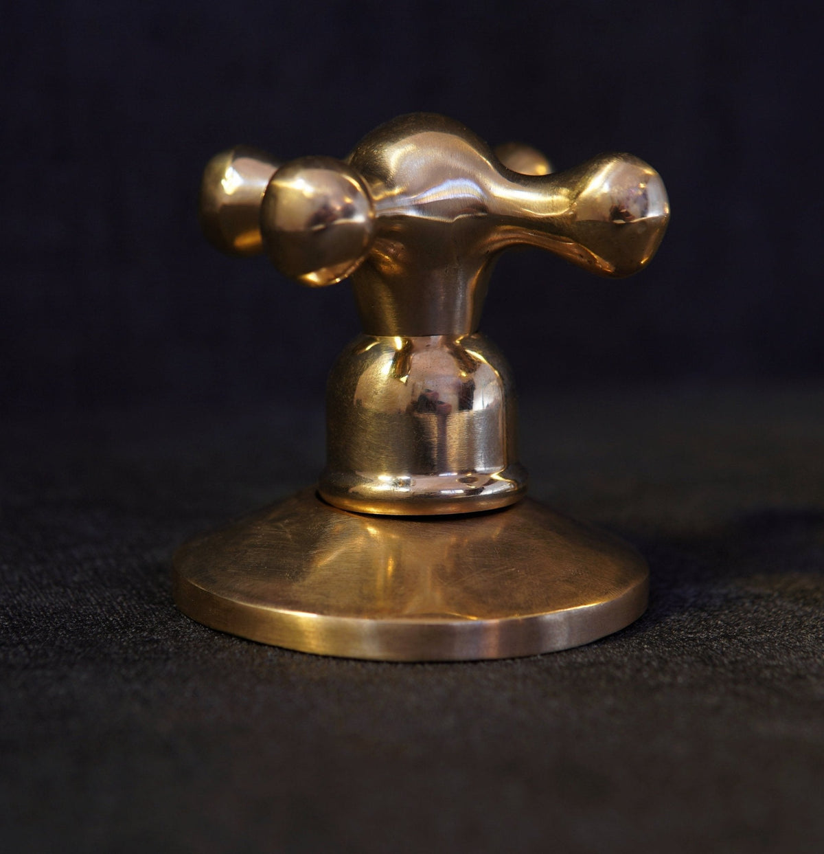 Unlacquered Brass Deck Mounted 3 Holes Faucet, Brass widespread Faucet for Bathroom and Kitchen - BRASSDORIA