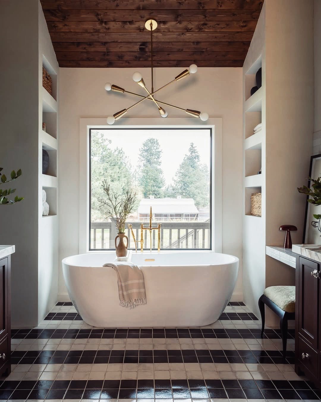 Unlacquered Brass Floor Mounted Bath Tub Filler - BRASSDORIA