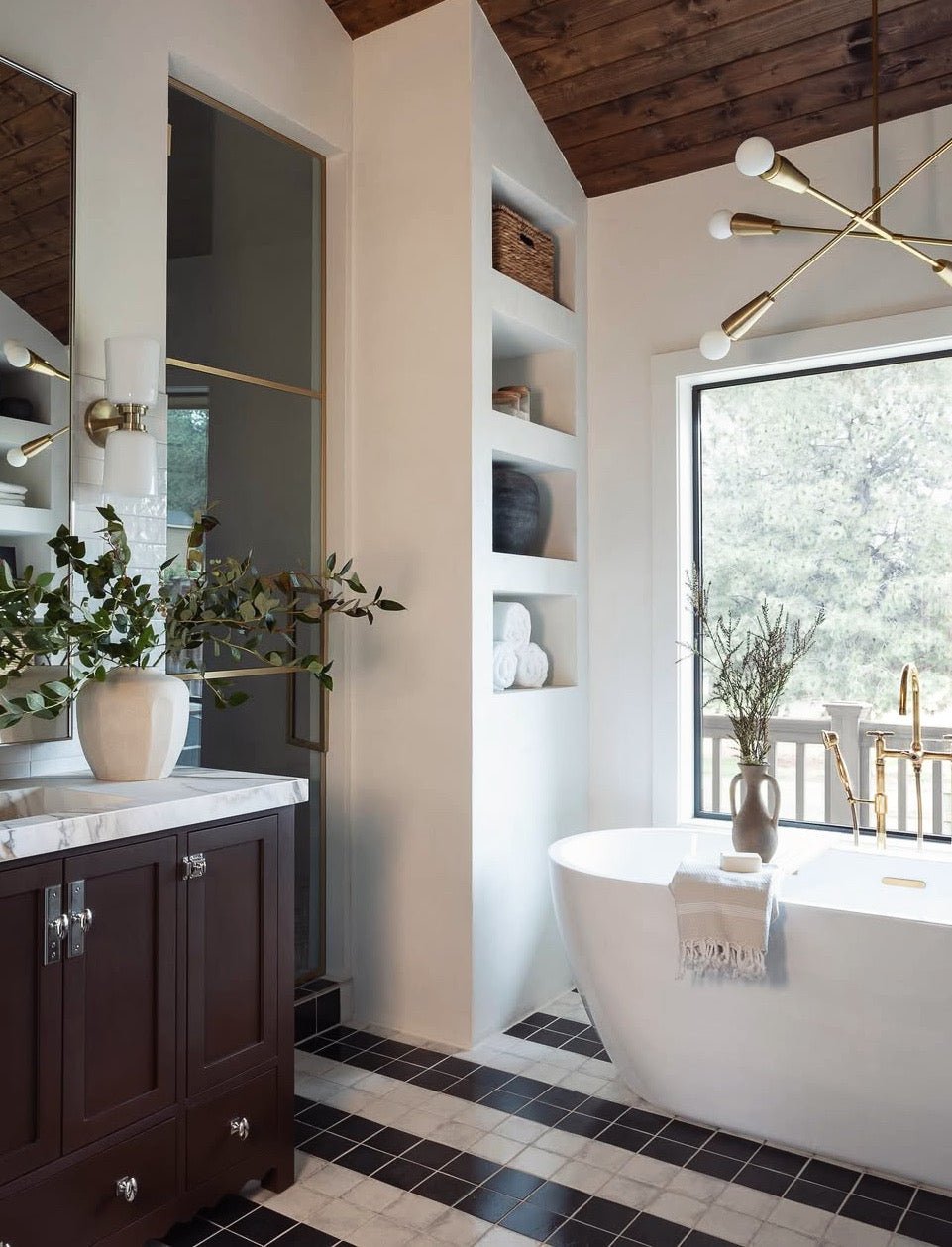 Unlacquered Brass Floor Mounted Bath Tub Filler - BRASSDORIA