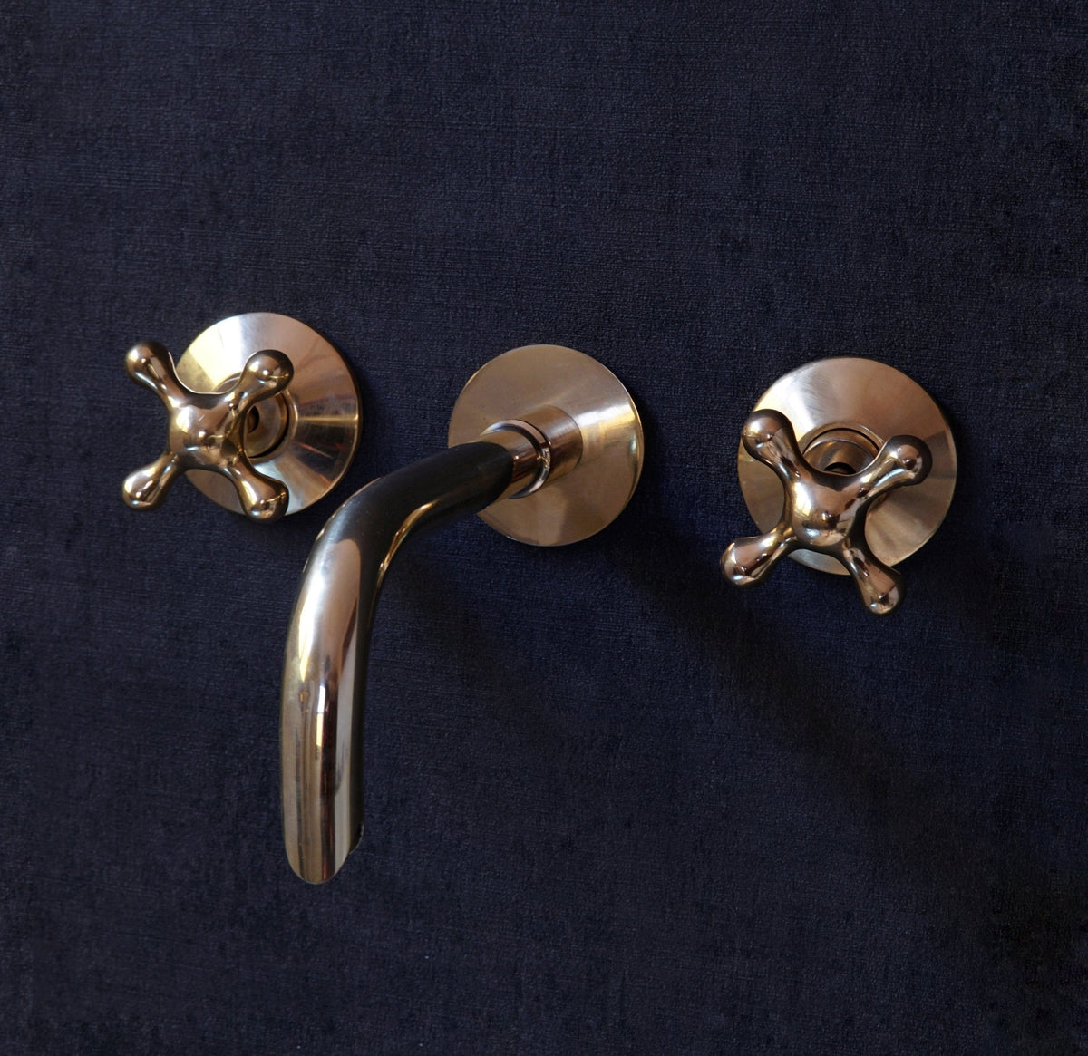 Unlacquered Brass Handcrafted Wall Mounted Faucet, Snake Style - BRASSDORIA