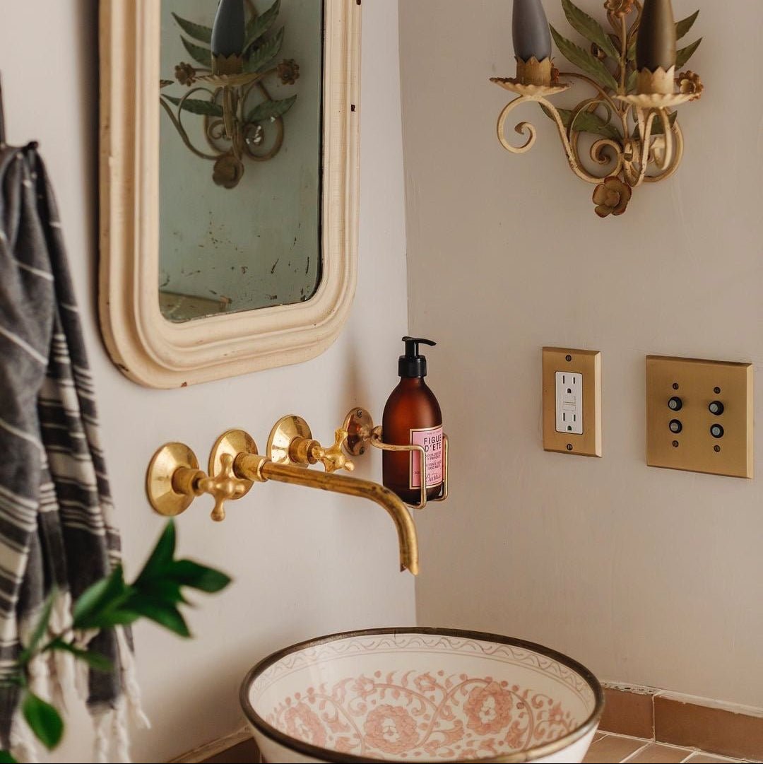 Unlacquered Brass Handcrafted Wall Mounted Faucet, Snake Style - BRASSDORIA