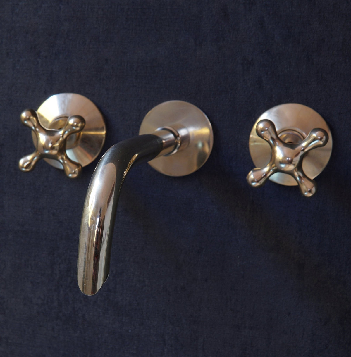 Unlacquered Brass Handcrafted Wall Mounted Faucet, Snake Style - BRASSDORIA