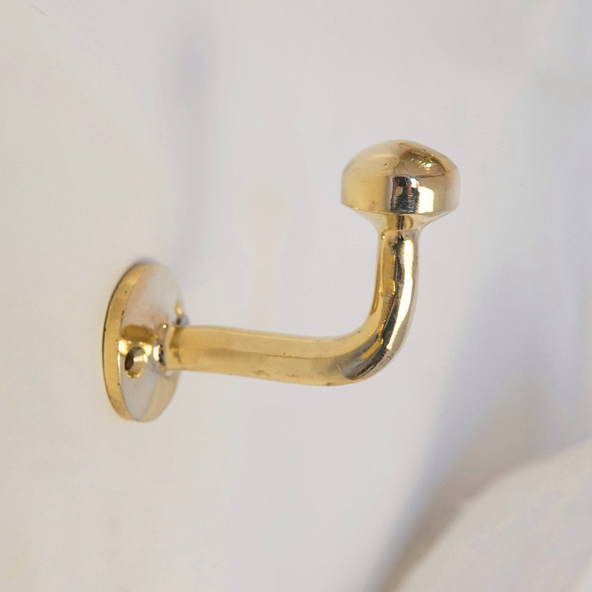 Unlacquered Brass Hook, Brass Hook Organizer - BRASSDORIA