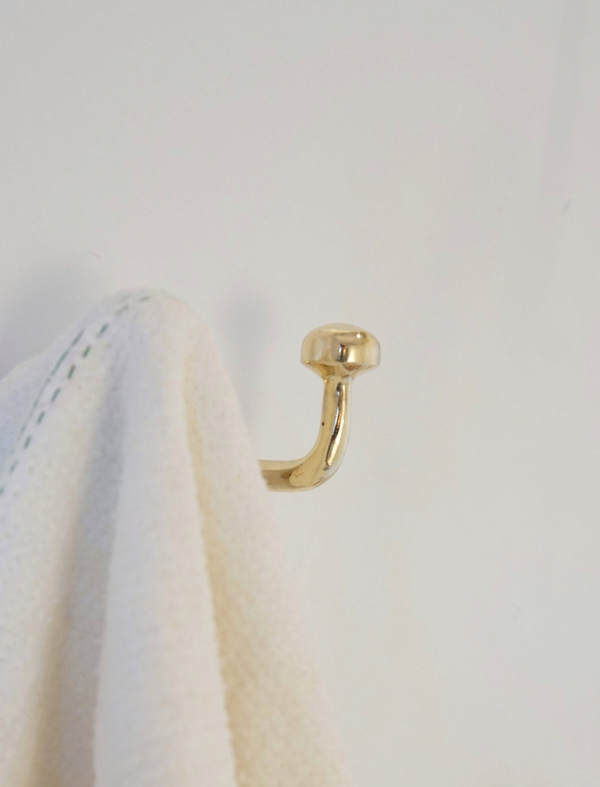 Unlacquered Brass Hook, Brass Hook Organizer - BRASSDORIA