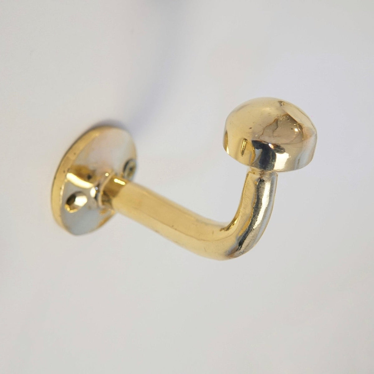 Unlacquered Brass Hook, Brass Hook Organizer - BRASSDORIA
