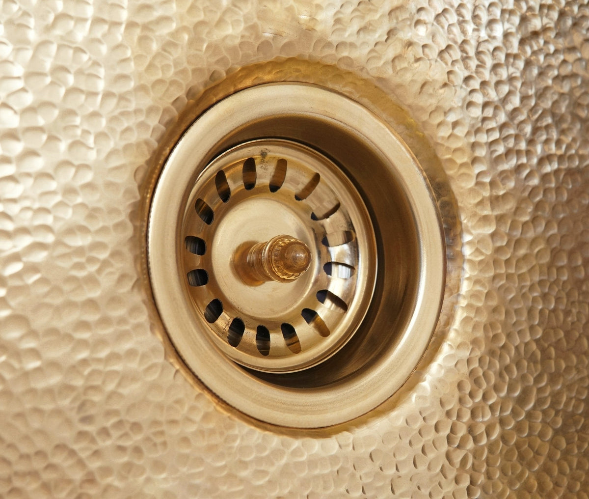 Unlacquered Brass Kitchen Sink Strainer, Sink Waste, Strainer Basket, Drain Cover & Basket Strainer - BRASSDORIA