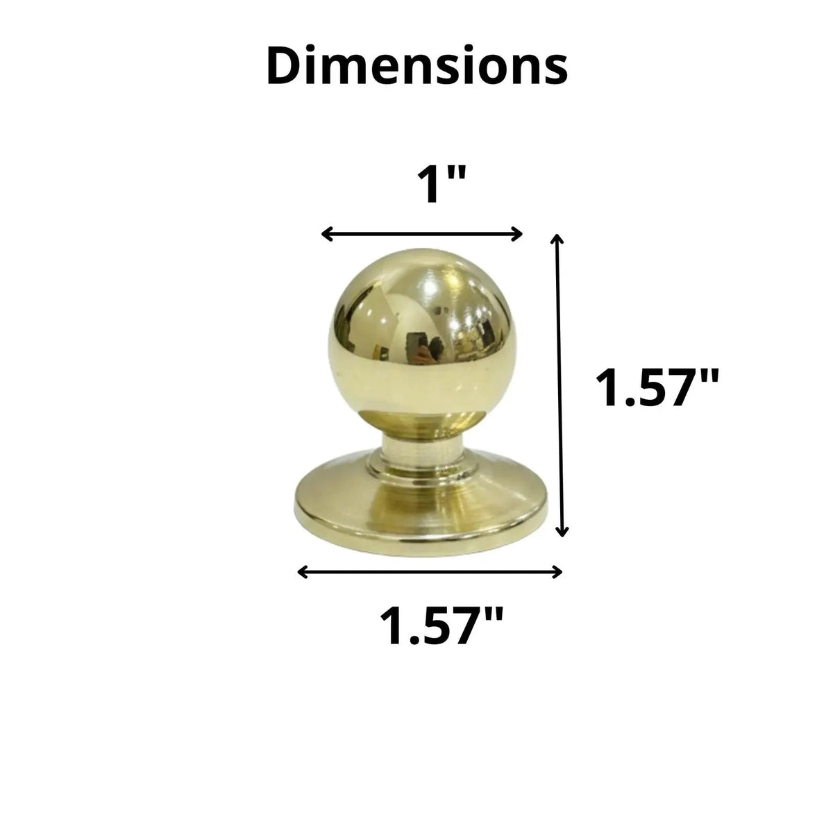 Unlacquered Brass Round Cabinet Knobs – Solid Brass Drawer Knobs - BRASSDORIA