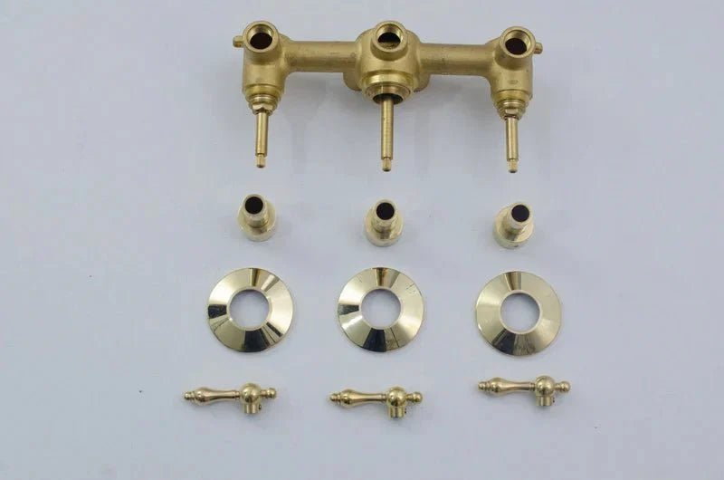 Unlacquered Brass Shower – Rain Shower Set - BRASSDORIA
