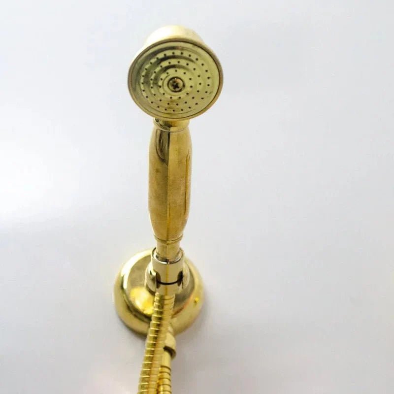 Unlacquered Brass Shower – Rain Shower Set - BRASSDORIA