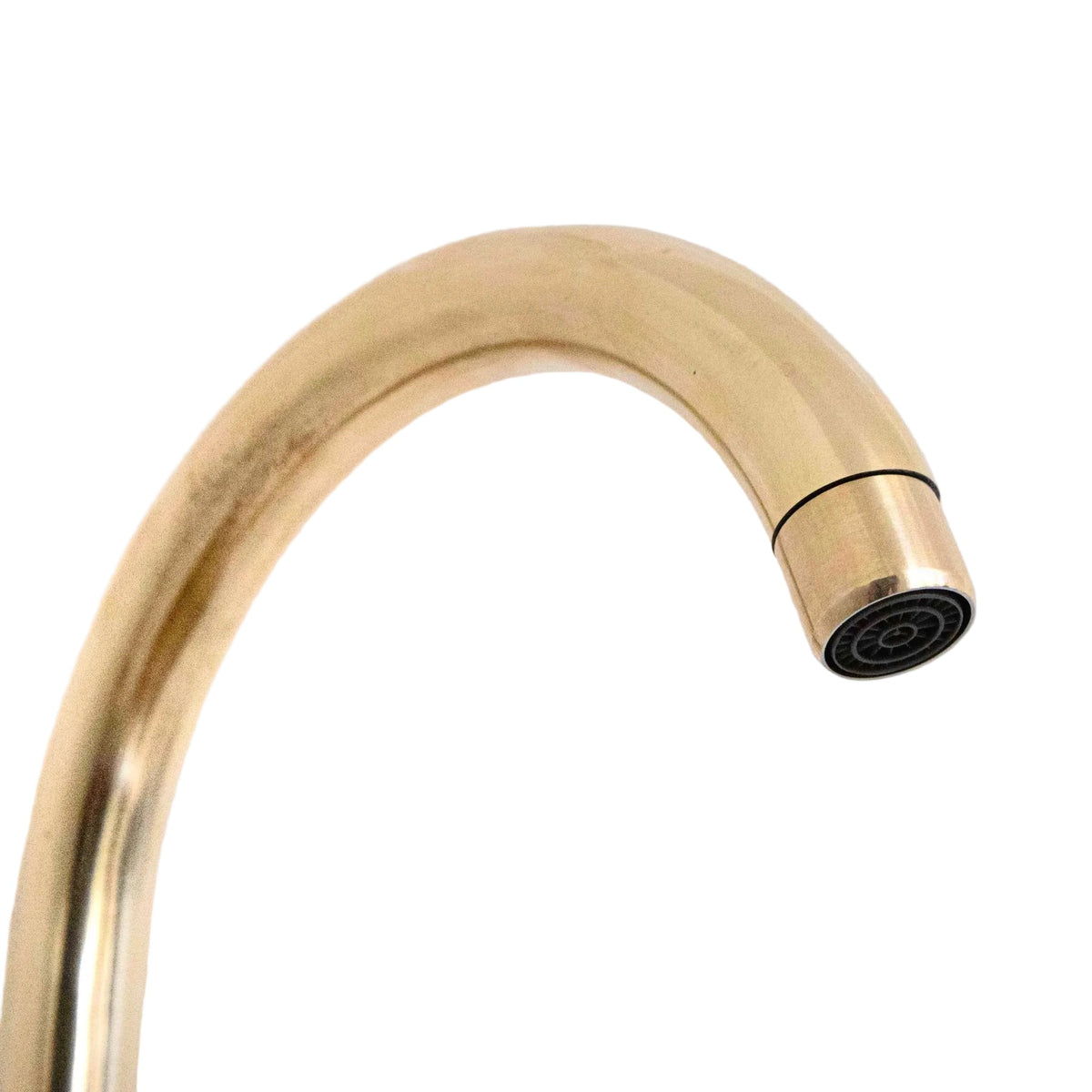 Unlacquered Brass Single Hole Basin Faucet, Brass Mixer Tap, Bar Prep faucet - BRASSDORIA