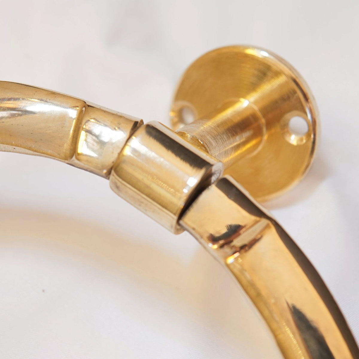 Unlacquered Brass Towel Holder - BRASSDORIA