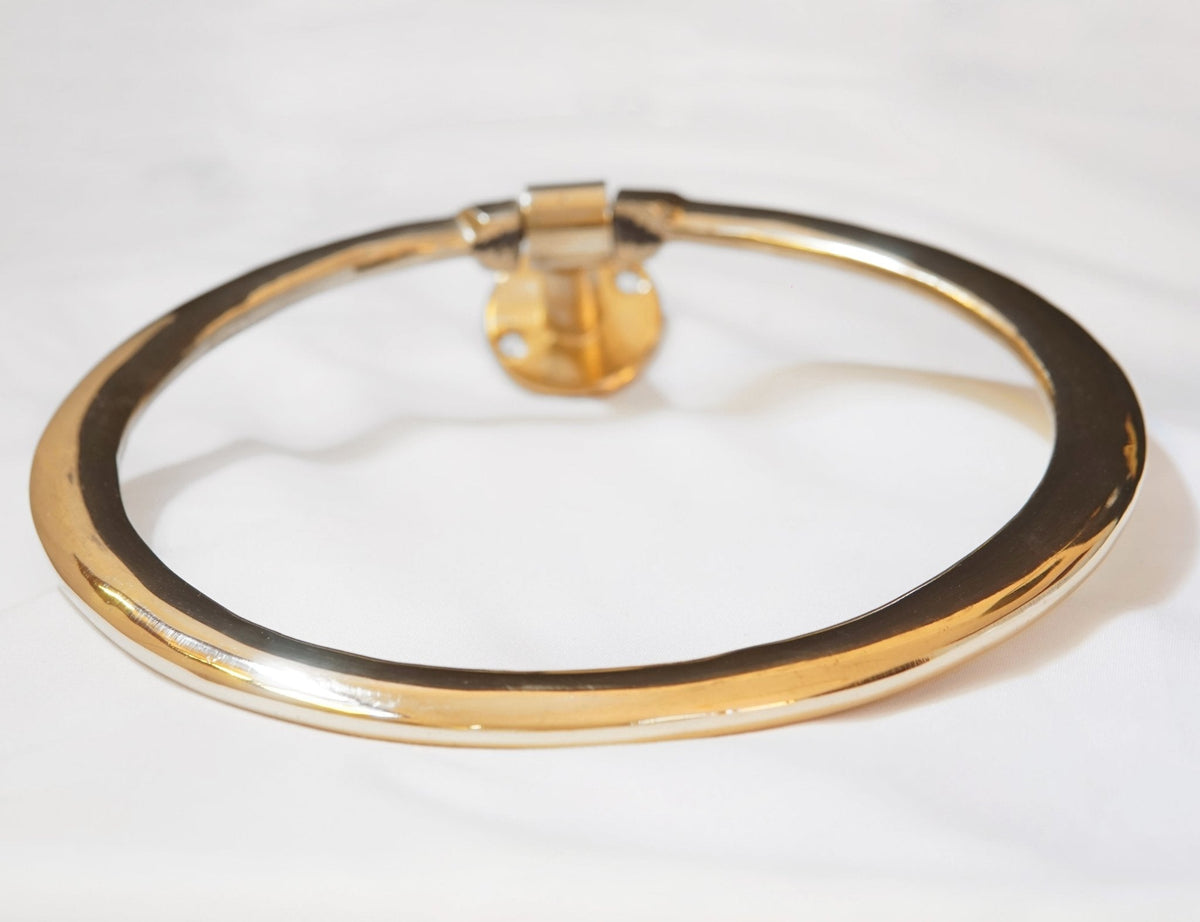 Unlacquered Brass Towel Holder - BRASSDORIA
