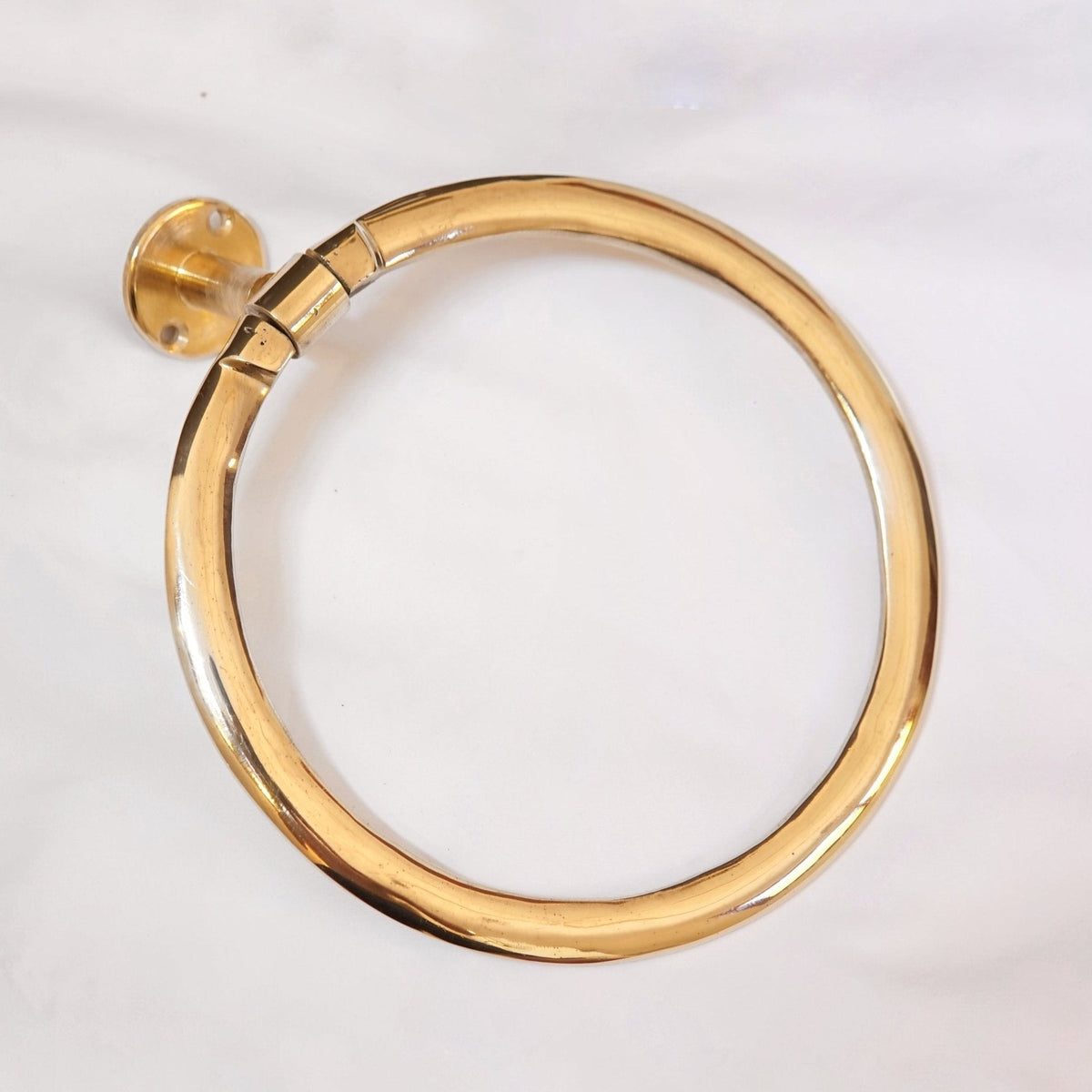 Unlacquered Brass Towel Holder - BRASSDORIA