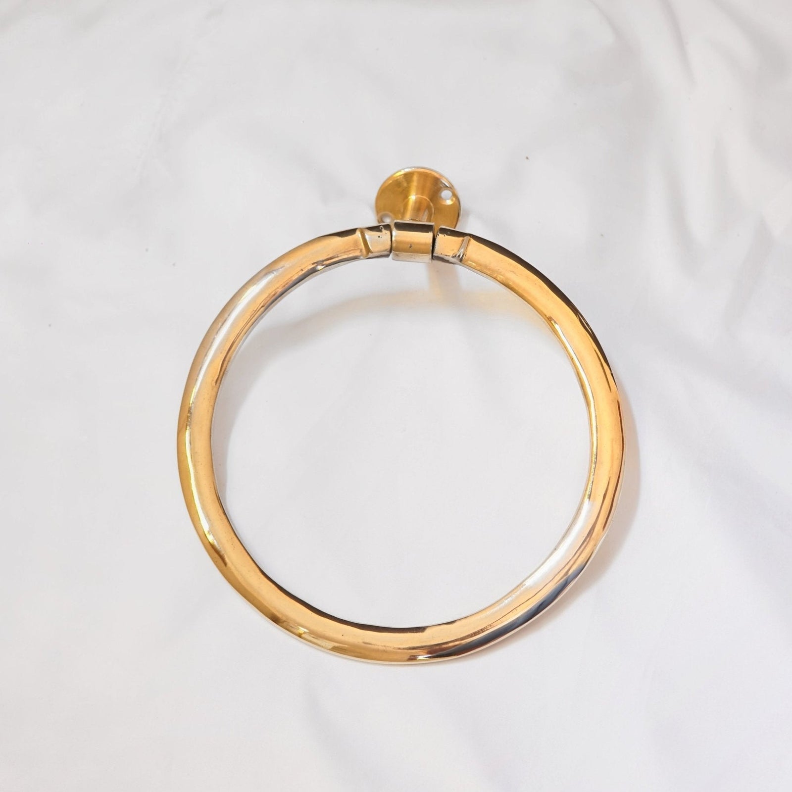 Unlacquered Brass Towel Holder - BRASSDORIA