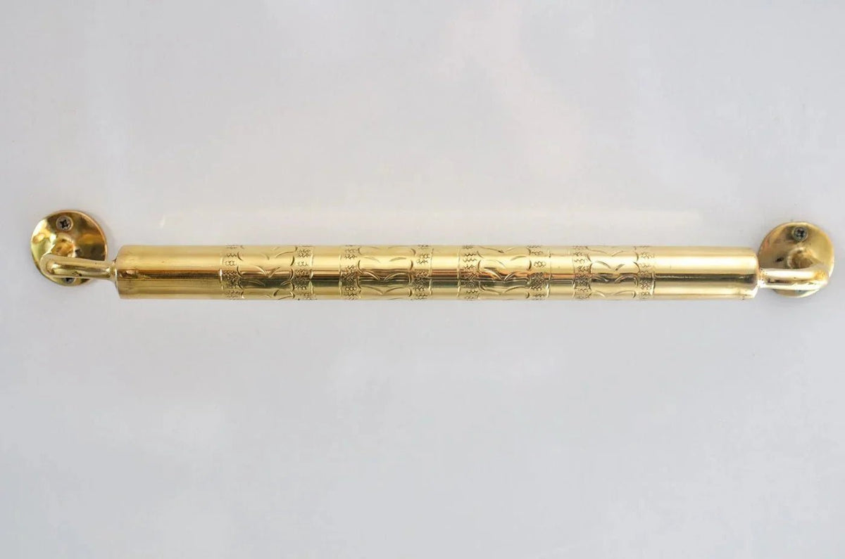 Unlacquered Brass Towel Rail - Bathroom Towel Holder - BRASSDORIA