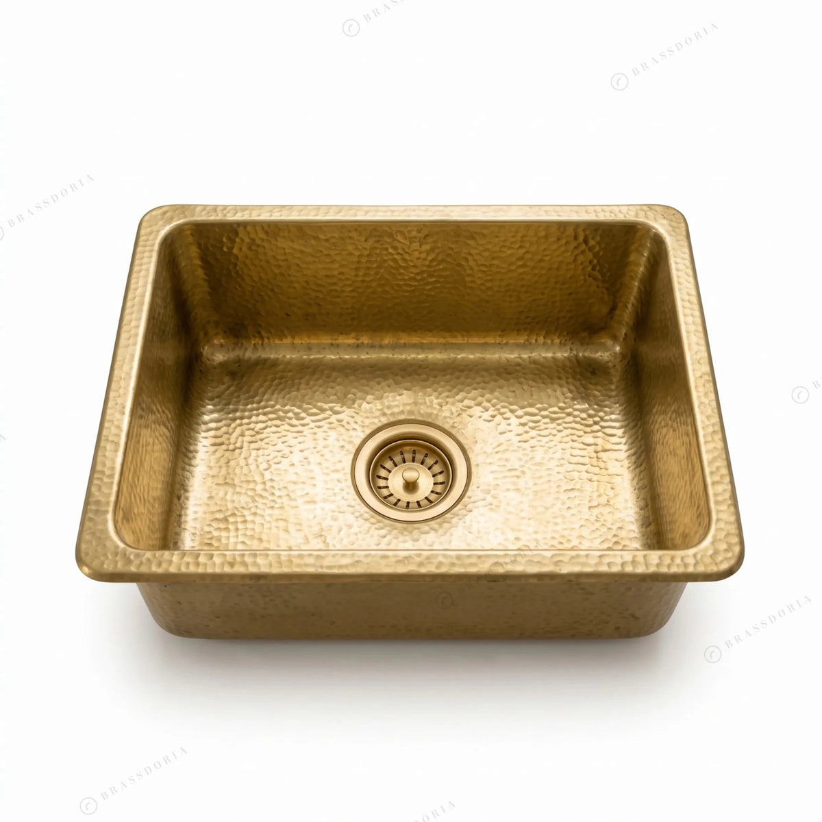 Unlacquered Brass Undermount Bar Sink – Includes Drain - BRASSDORIA