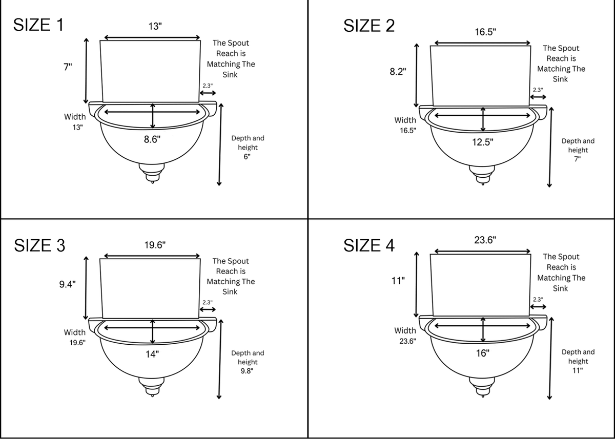 Unlacquered Brass Wall Sink – Hammered Bathroom Basin with Faucet - BRASSDORIA