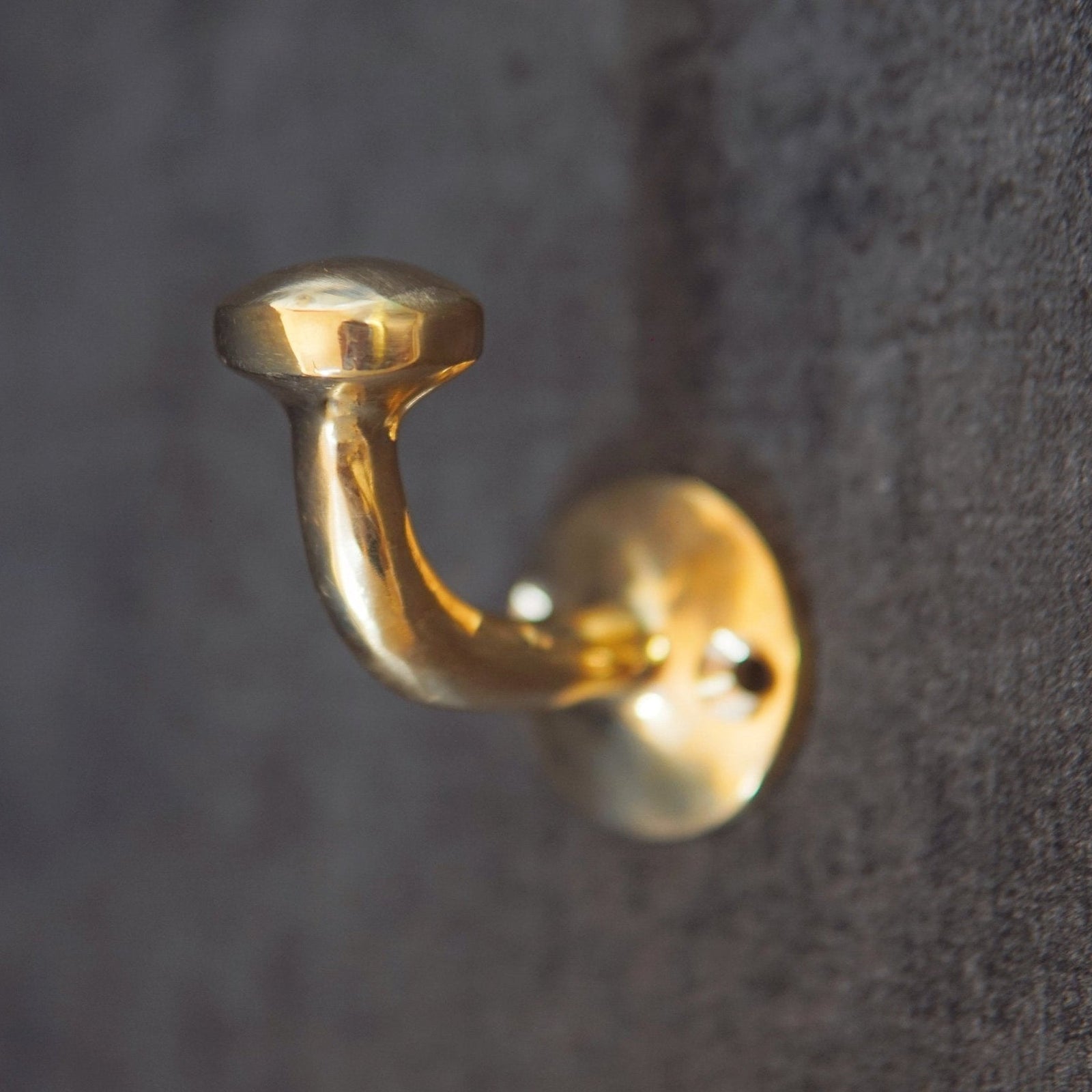 Unlacquered Solid Brass Hook, Multi Use Hook For Storage - BRASSDORIA