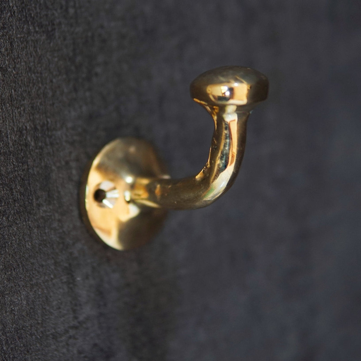Unlacquered Solid Brass Hook, Multi Use Hook For Storage - BRASSDORIA