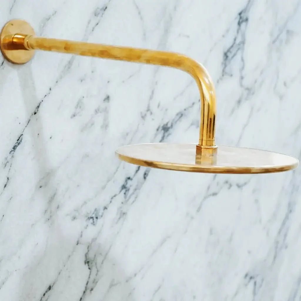 Unlacquered Solid Brass Shower System - BRASSDORIA