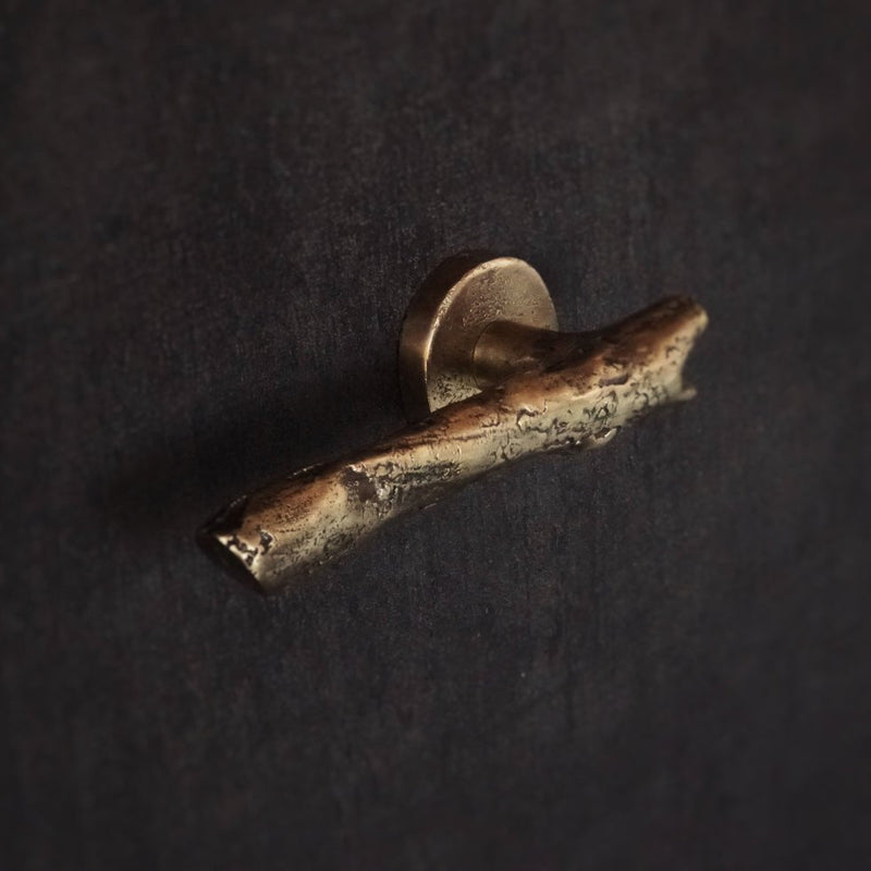 Vintage Brass Door Handle, Tree Branch Design - BRASSDORIA
