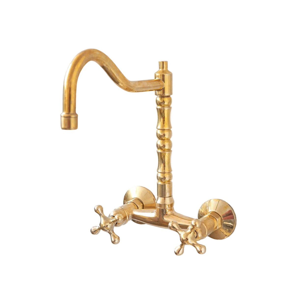 Wall Mounted Brass Antique Faucet for Bathroom and Kitchen - BRASSDORIA